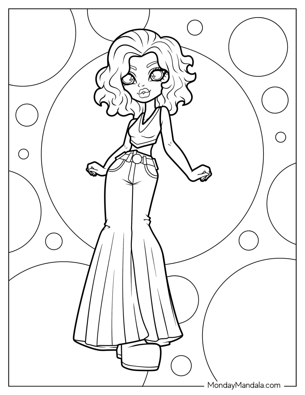 Fashion coloring pages free pdf printables