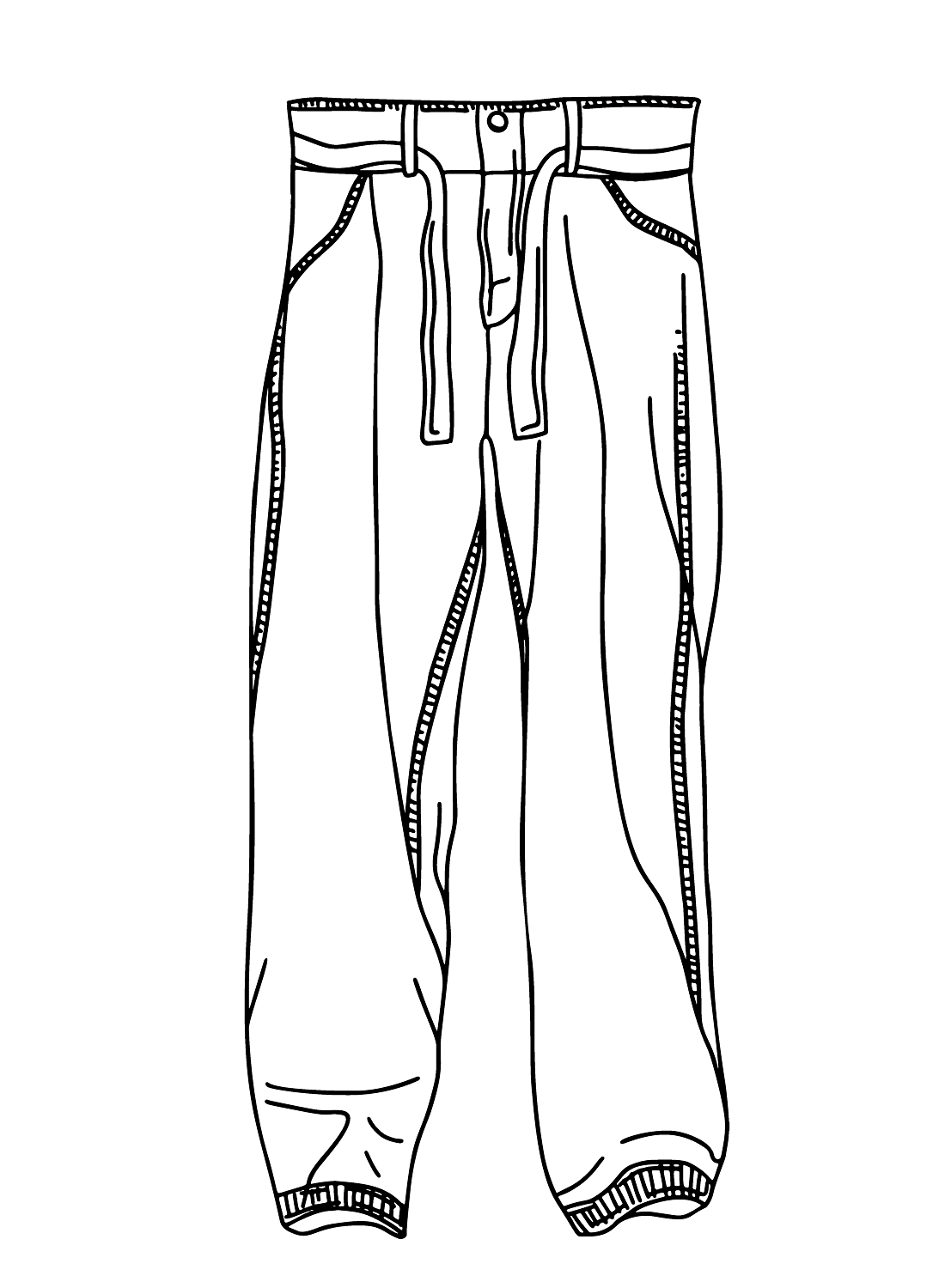 Pictures pants coloring page