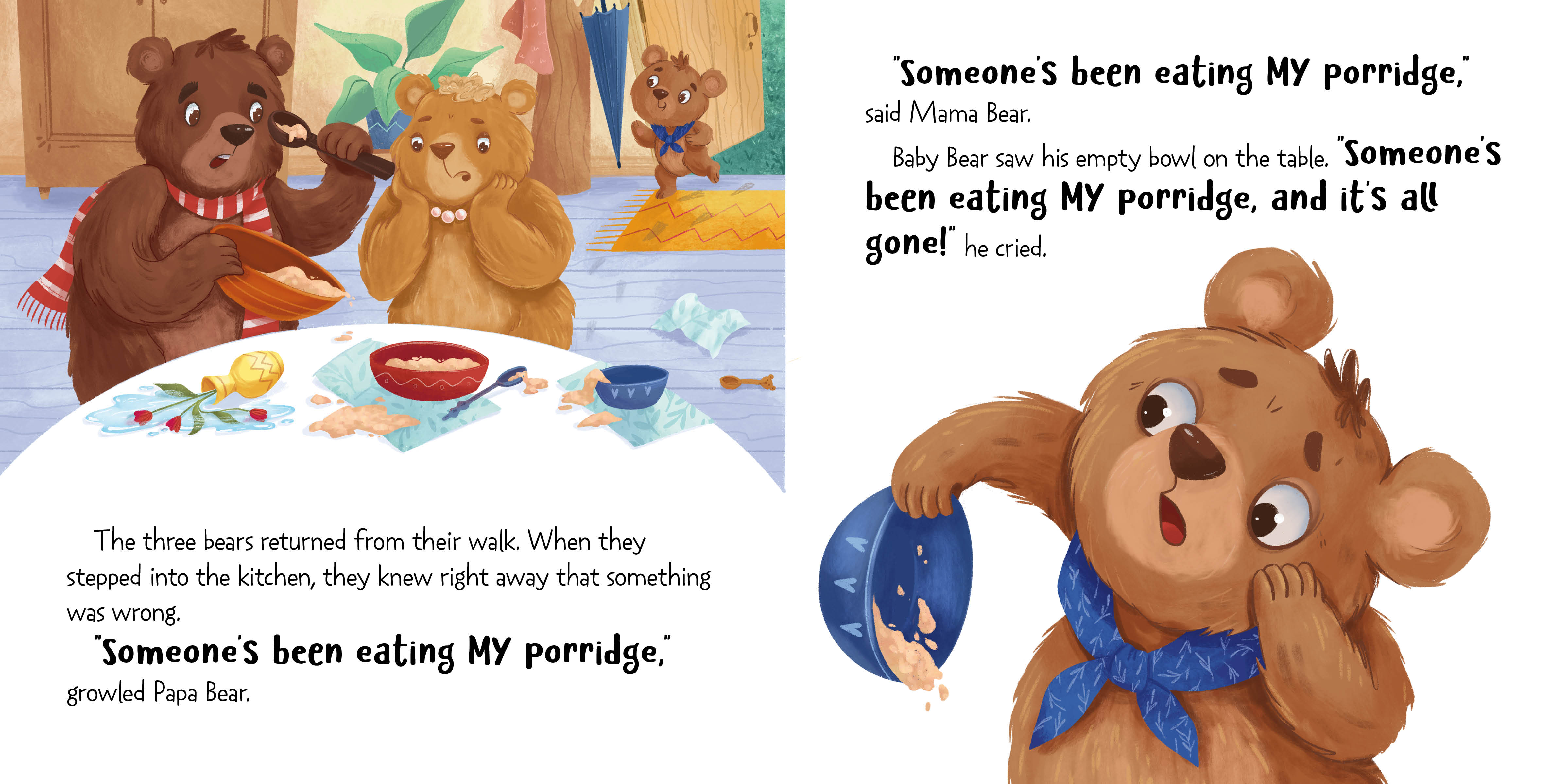 Goldilocks and the three bears by clever publishing at a glance the group