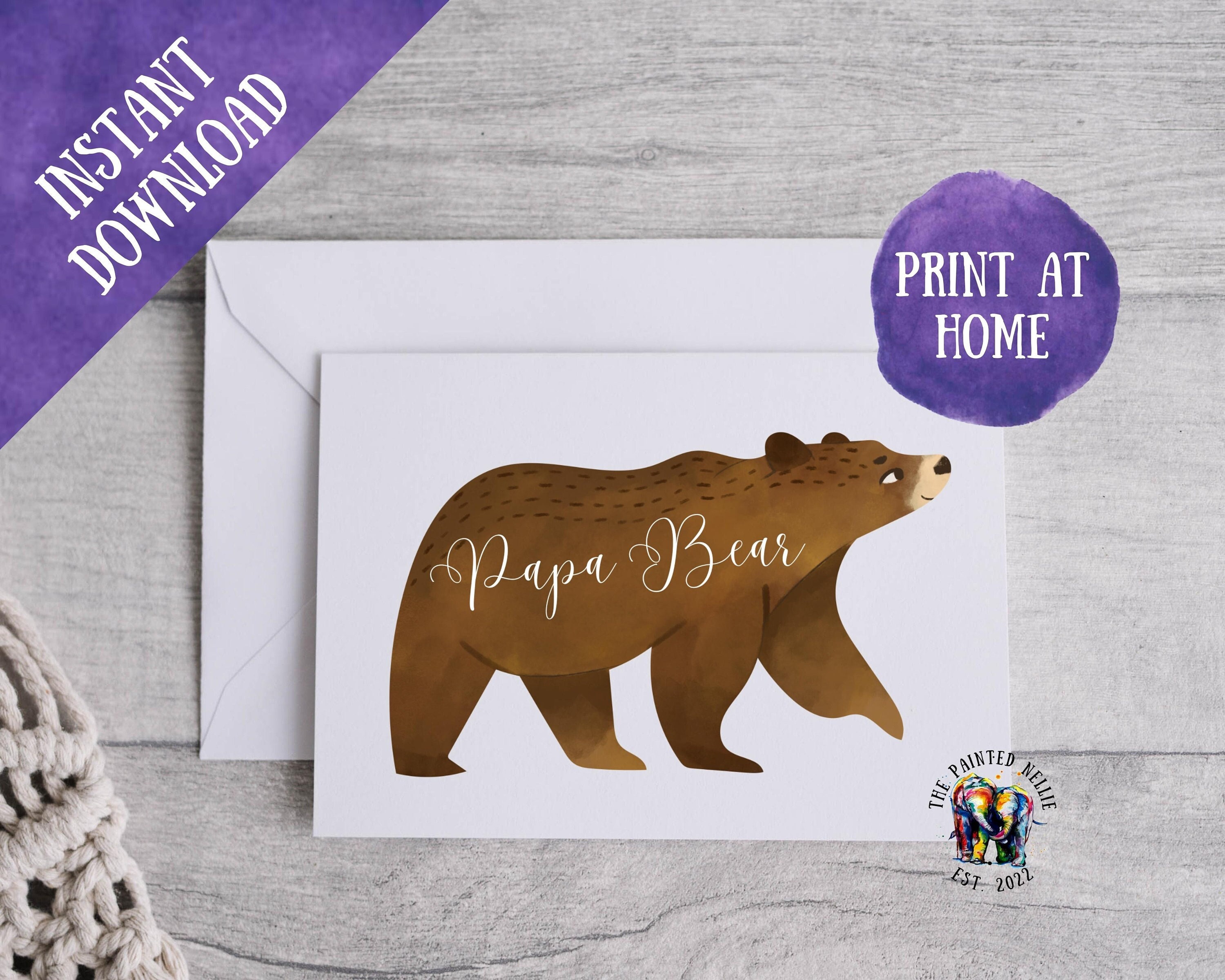 Papa bear printable