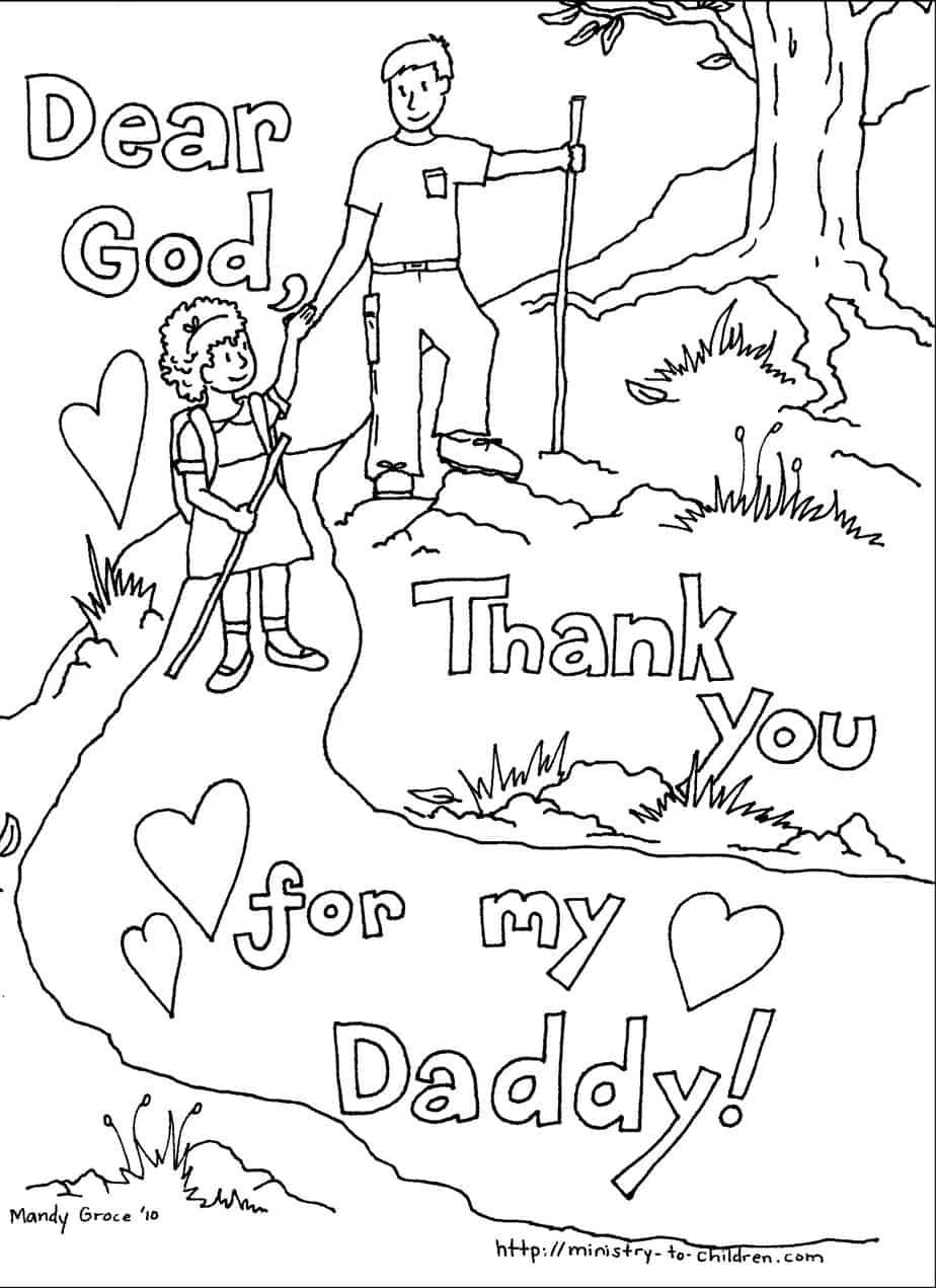 Fathers day coloring pages free easy print pdf