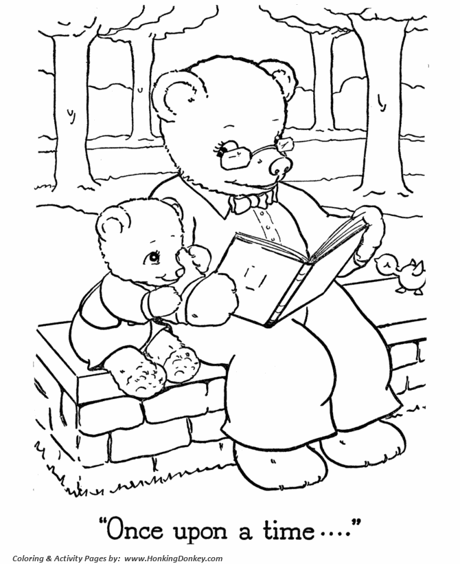 Teddy bear coloring pages free printable papa and baby teddy bear coloring pages for pre