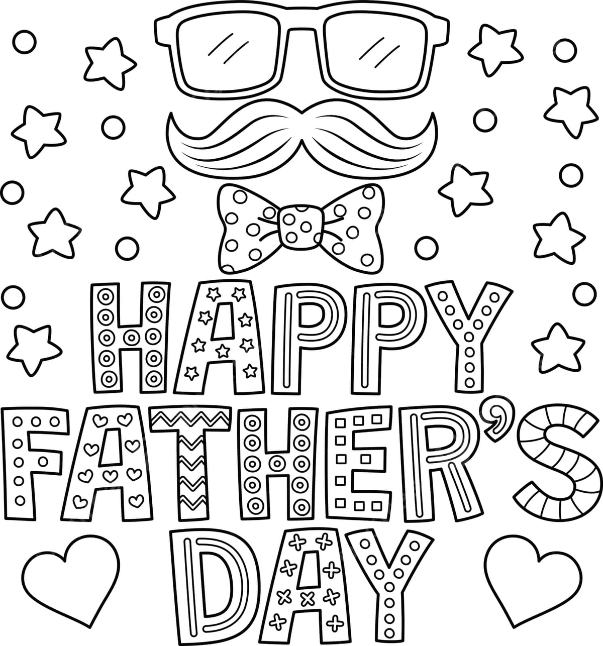 Happy fathers day coloring page for kids background papa special day vector background papa special day png and vector with transparent background for free download