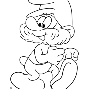 Smurfs coloring pages printable for free download