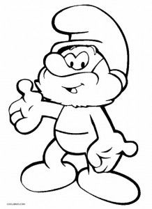 Printable smurf coloring pages for kids disney coloring pages cartoon coloring pages coloring pages
