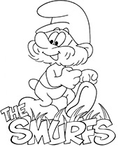 Printable smurfs coloring pages sheets