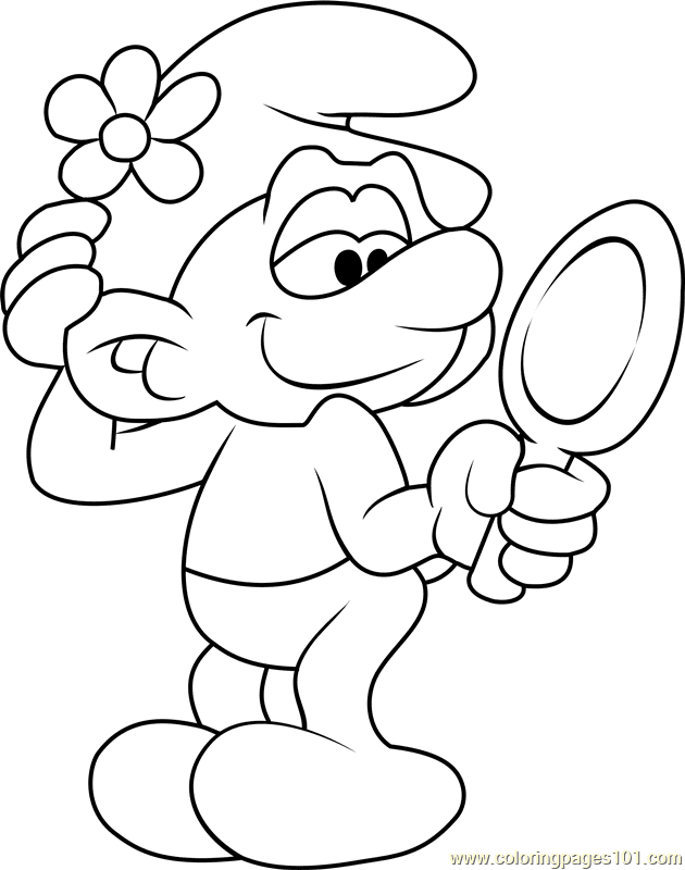 Smurfs coloring pages printable for free download