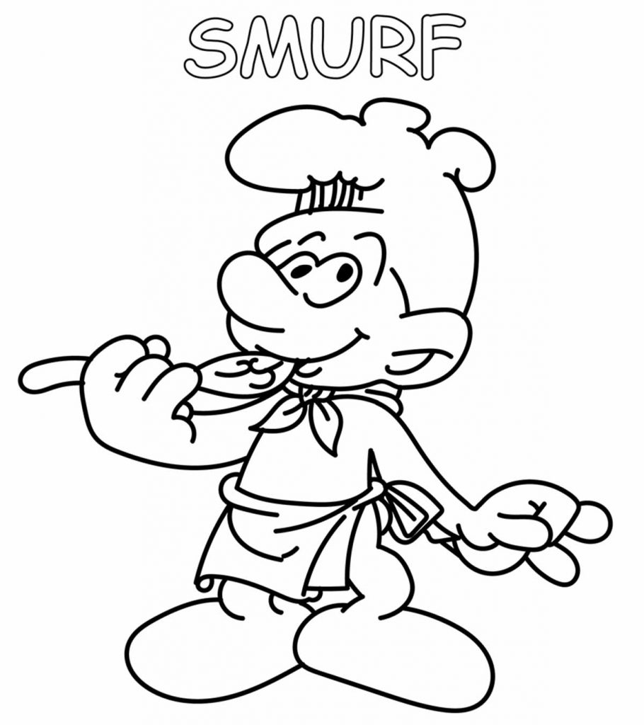 Smurf coloring pages