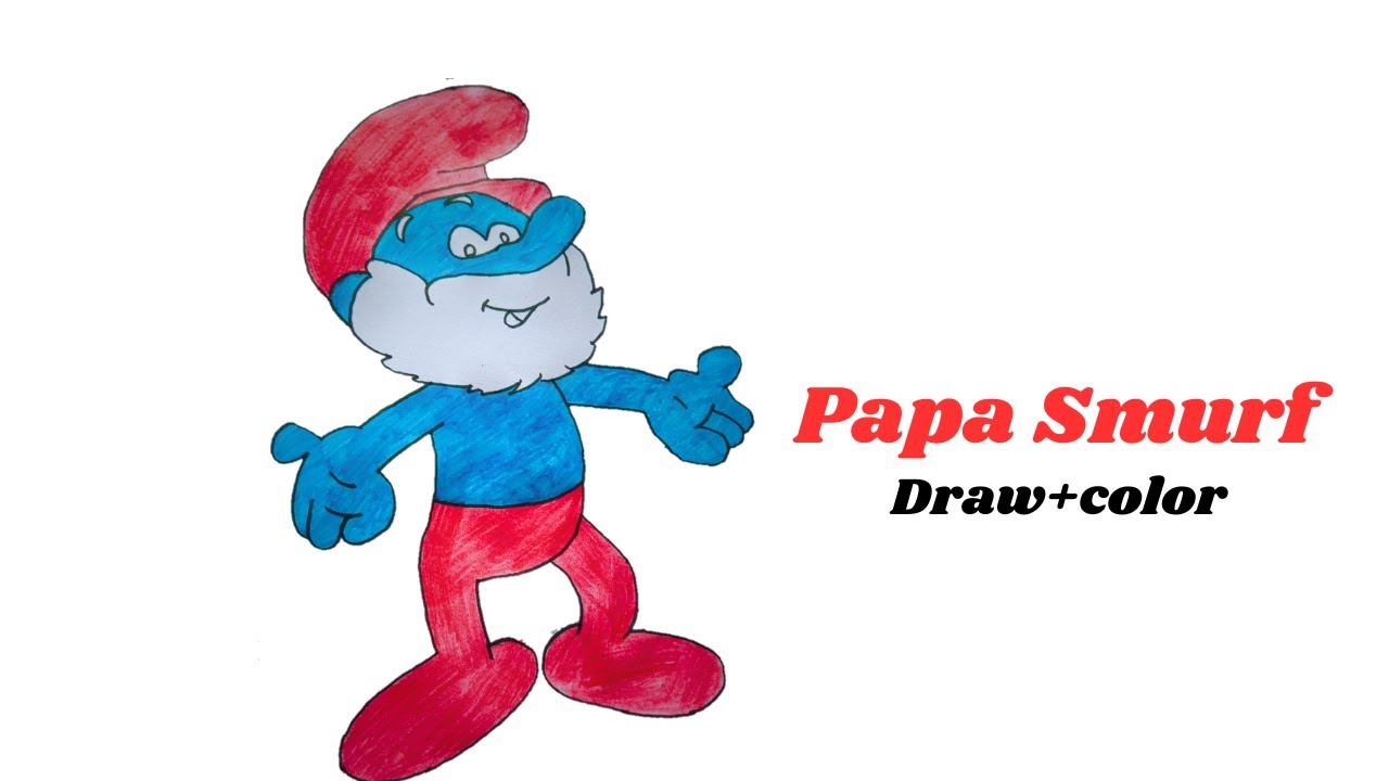 Papa smurf art print off