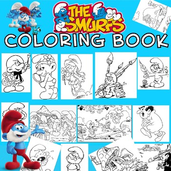The smurfs coloring bookgreat coloring pages for kids by kamal lehrabbat
