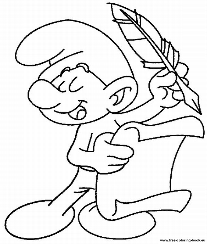 Coloring pages the smurfs
