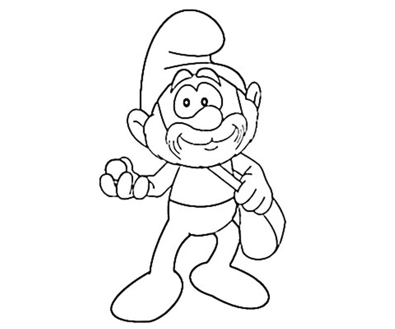 Free printable smurf coloring pages for kids