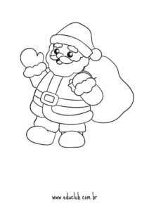 Papai noel para colorir e imprimir