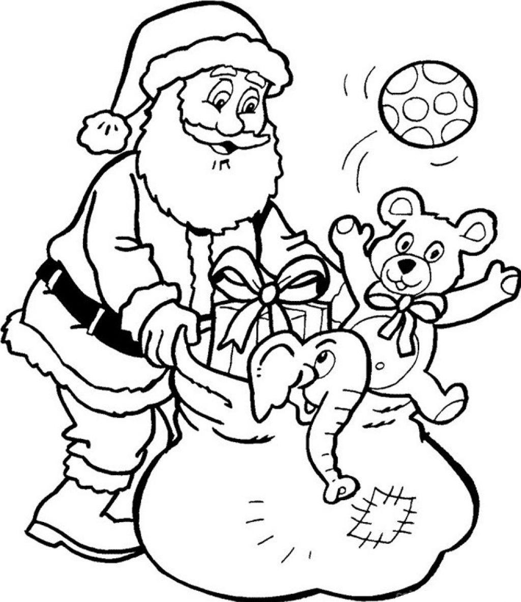 Papai noel para colorir