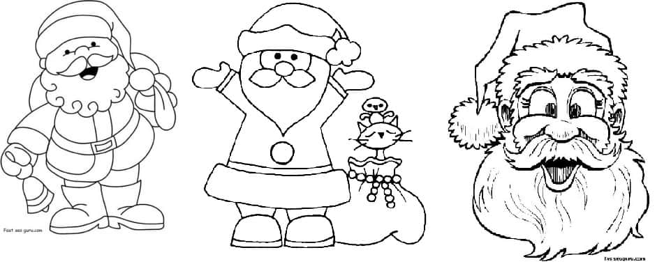 Desenhos de natal para colorir modelos para imprimir grãtis