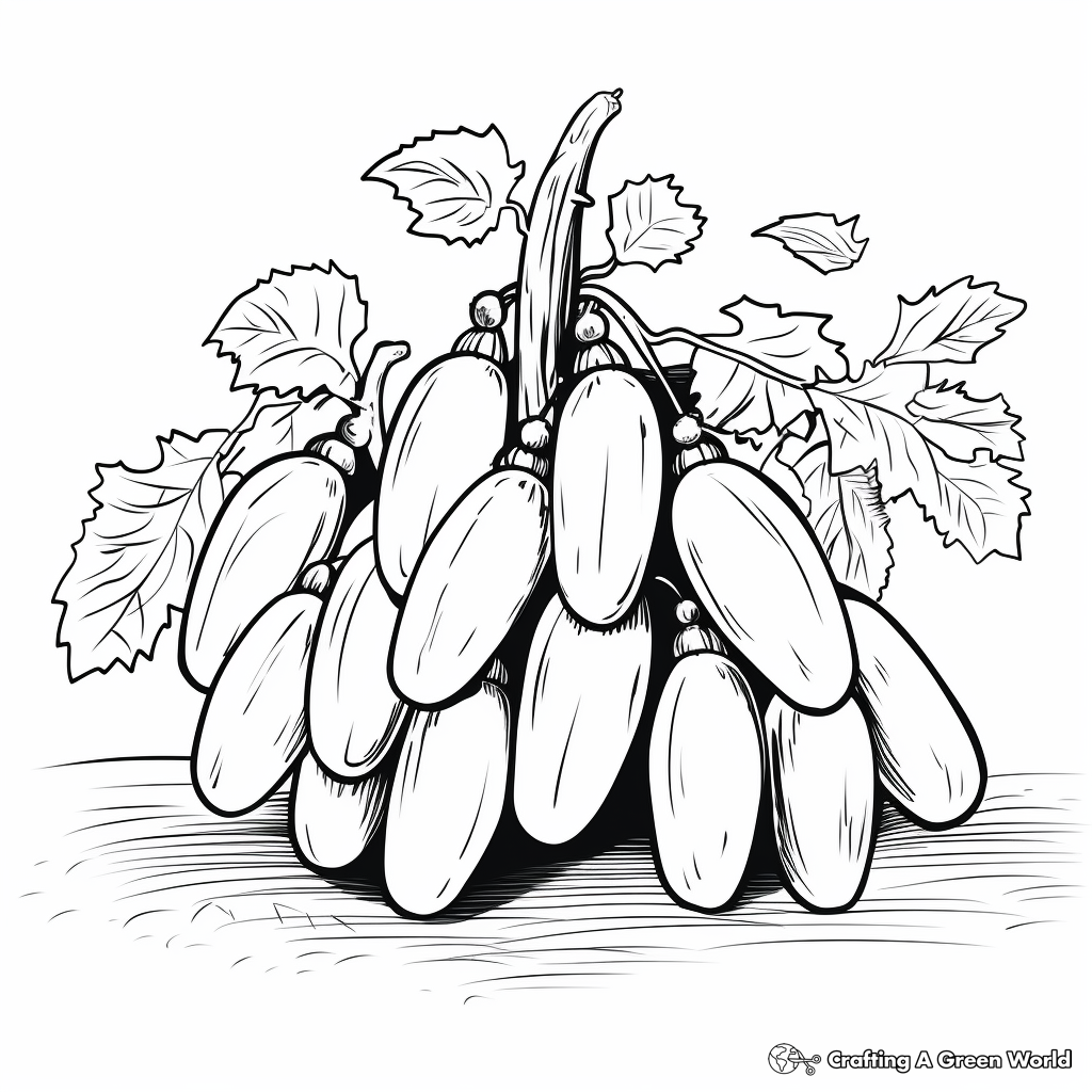 Fruit coloring pages