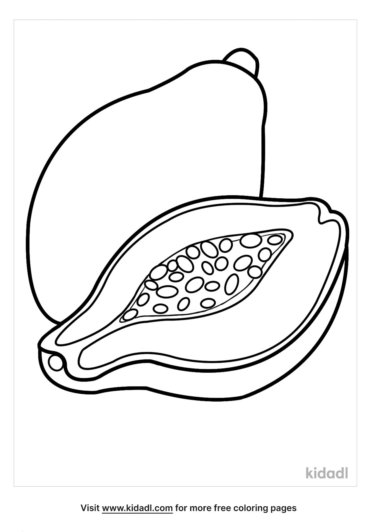 Free papaya coloring page coloring page printables