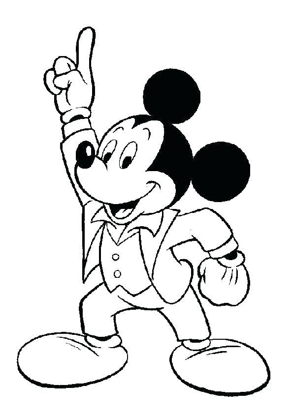 Simple mickey mouse coloring pages pdf ideas for children