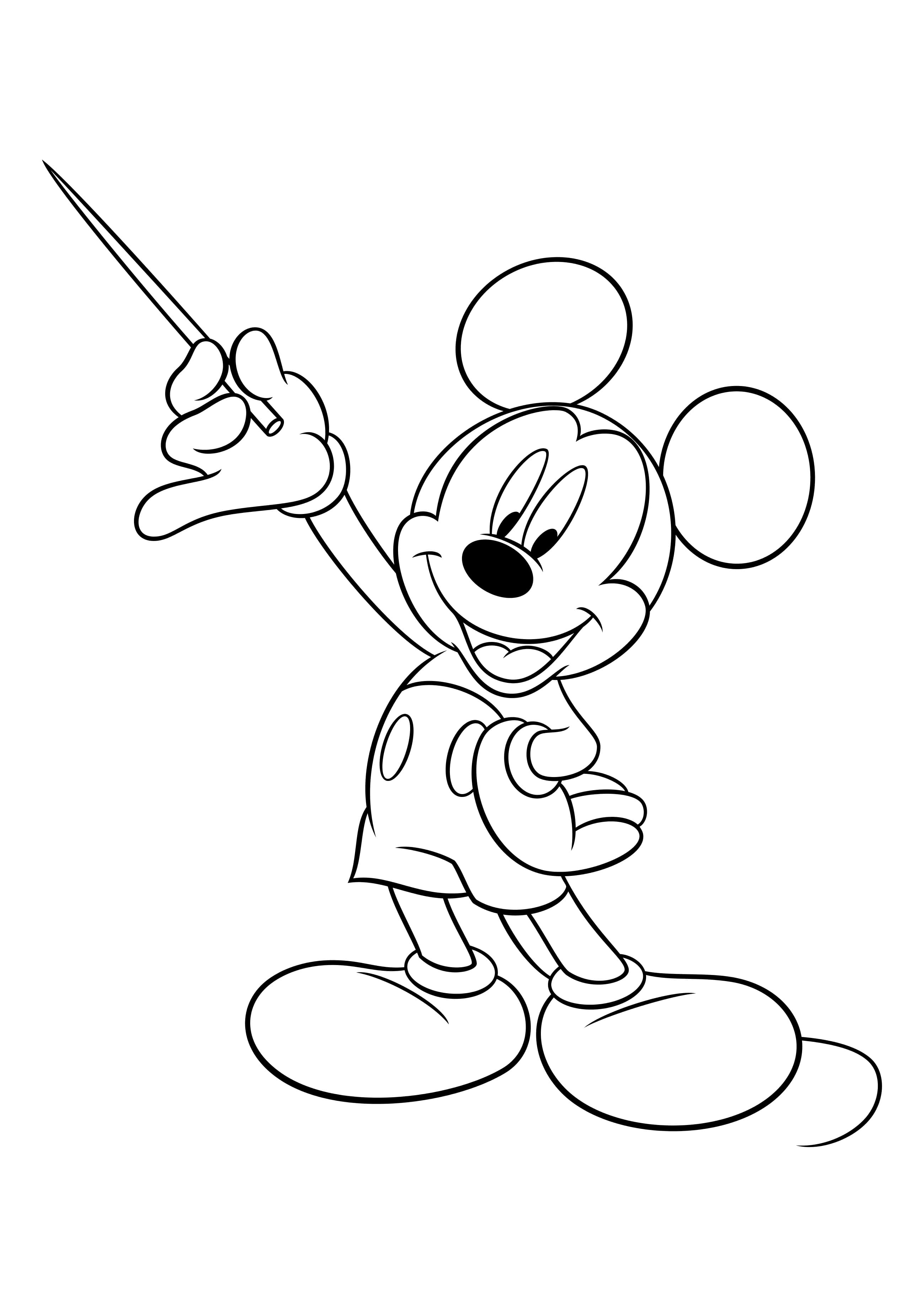 Mickey mouse coloring pages images free printable