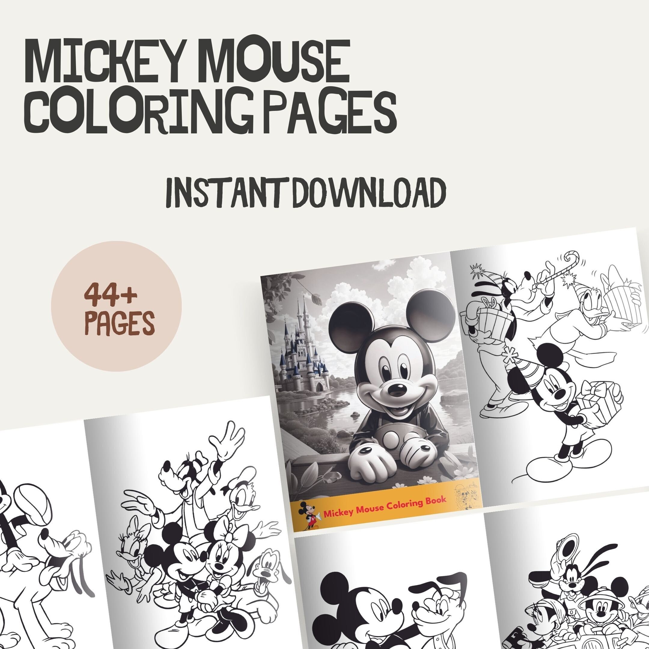 Mickey mouse colouring pages