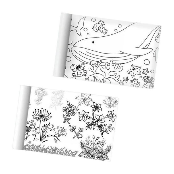 Pieces coloring paper roll wall coloring sheets for home boys girl blesiy rollo de papel para colorear bodega aurrera en lãnea