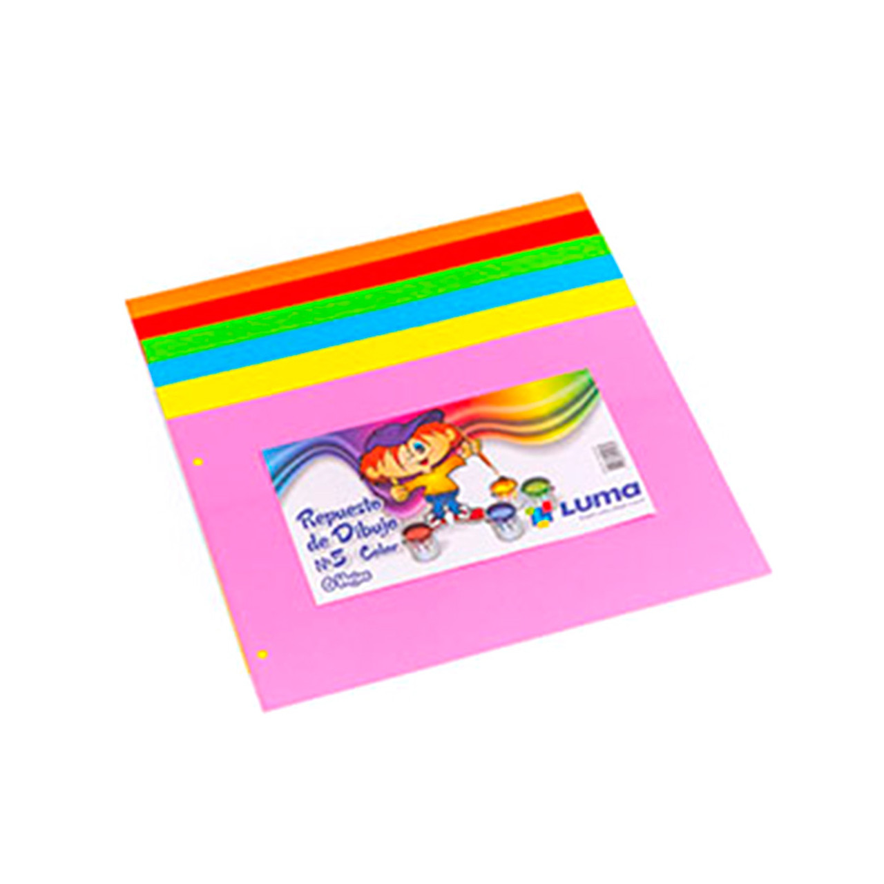 Repuesto papel para dibujo color spared sheets with colored sheets mm x mm