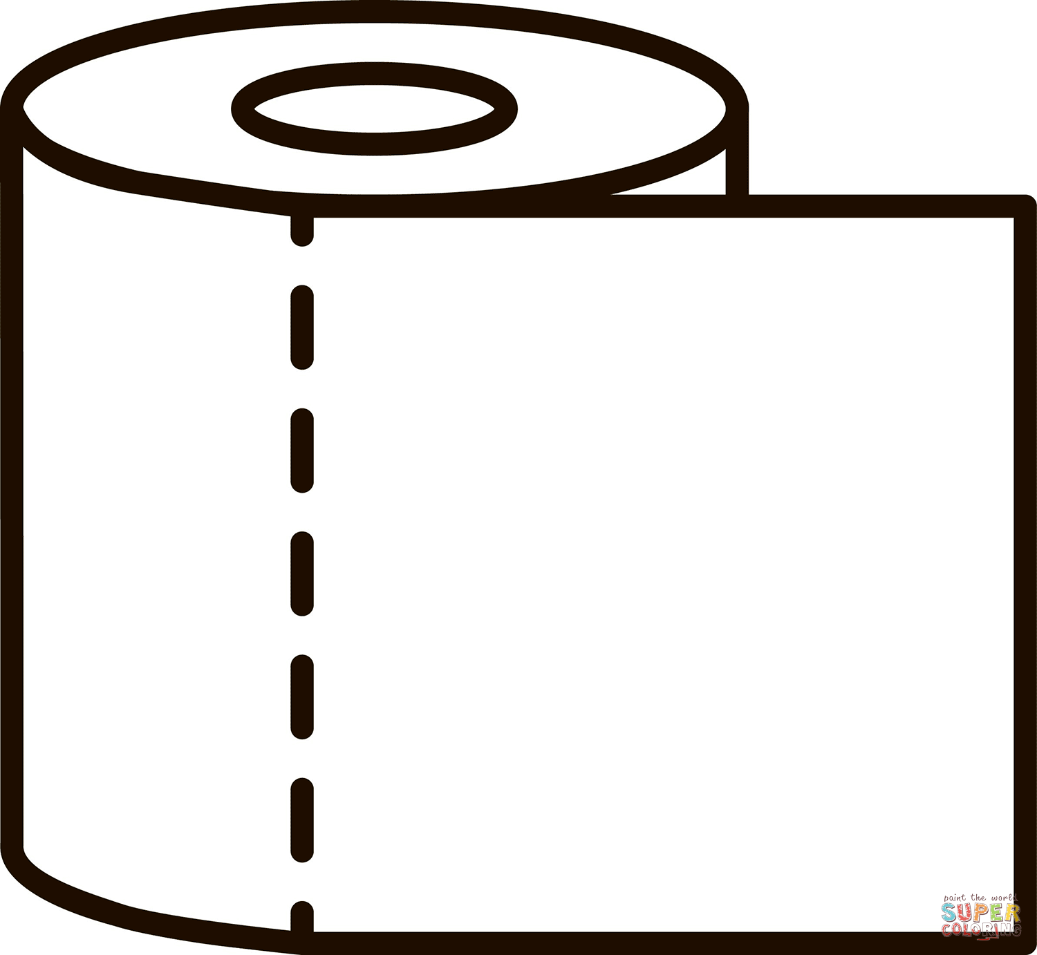 Toilet paper coloring page free printable coloring pages