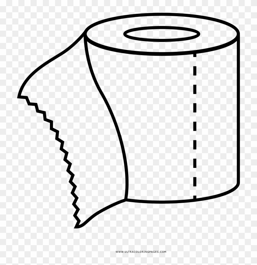 Toilet paper coloring page