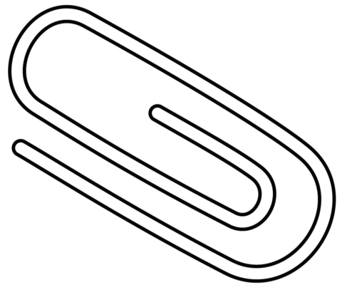 Paperclip coloring page free printable coloring pages