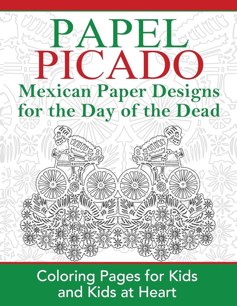 Papel picado coloring pages for by art history hands