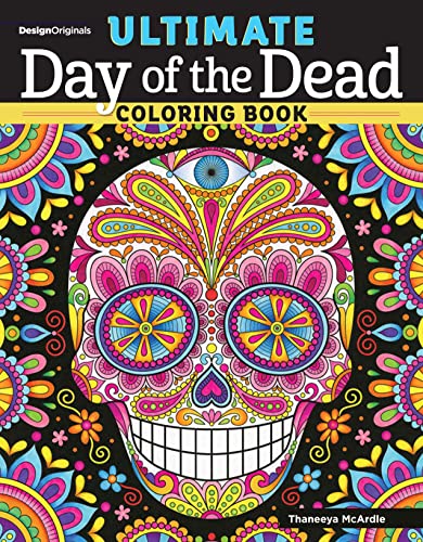 Ultimate day of the dead coloring book design originals designs on perforated paper