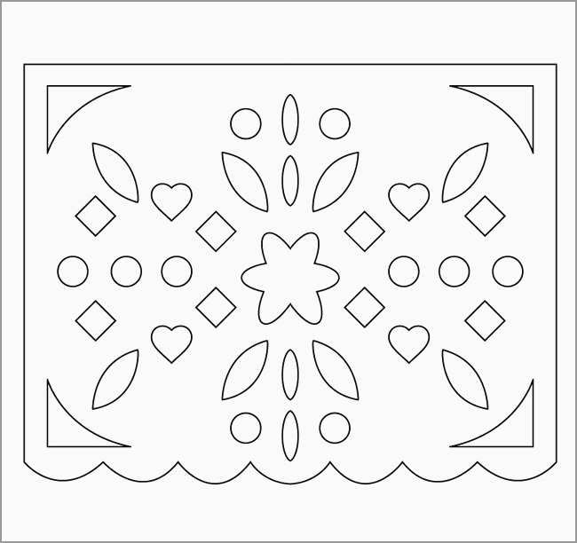 Printable pattern pal picado template