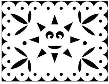 Papel picado coloring sheets