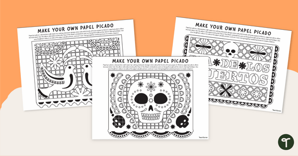 Printable day of the dead decorations