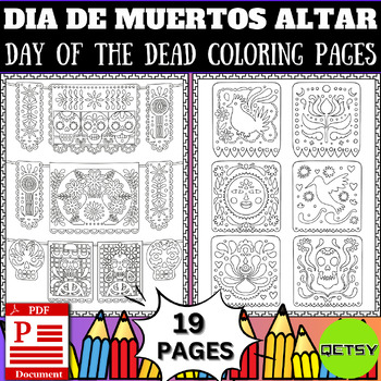 Papel picado coloring tpt