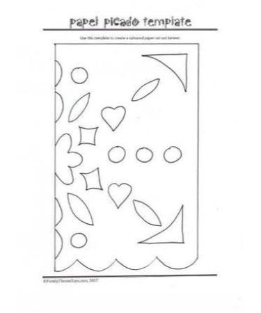 Papel picado template pdf