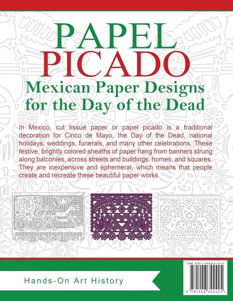 Papel picado coloring pages for by art history hands