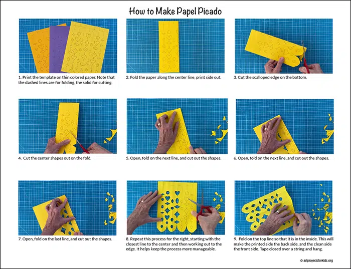 How to make papel picado tutorial video mexican paper cutting