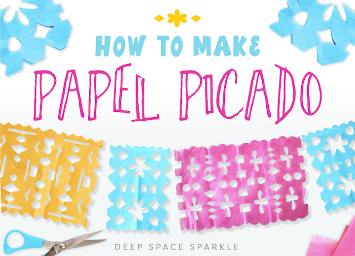 How to make a papel picado mexican folk art deep space sparkle