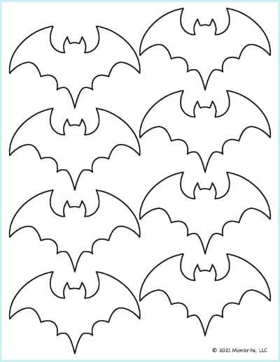 Free printable bat templates printable halloween decorations halloween printables free halloween templates