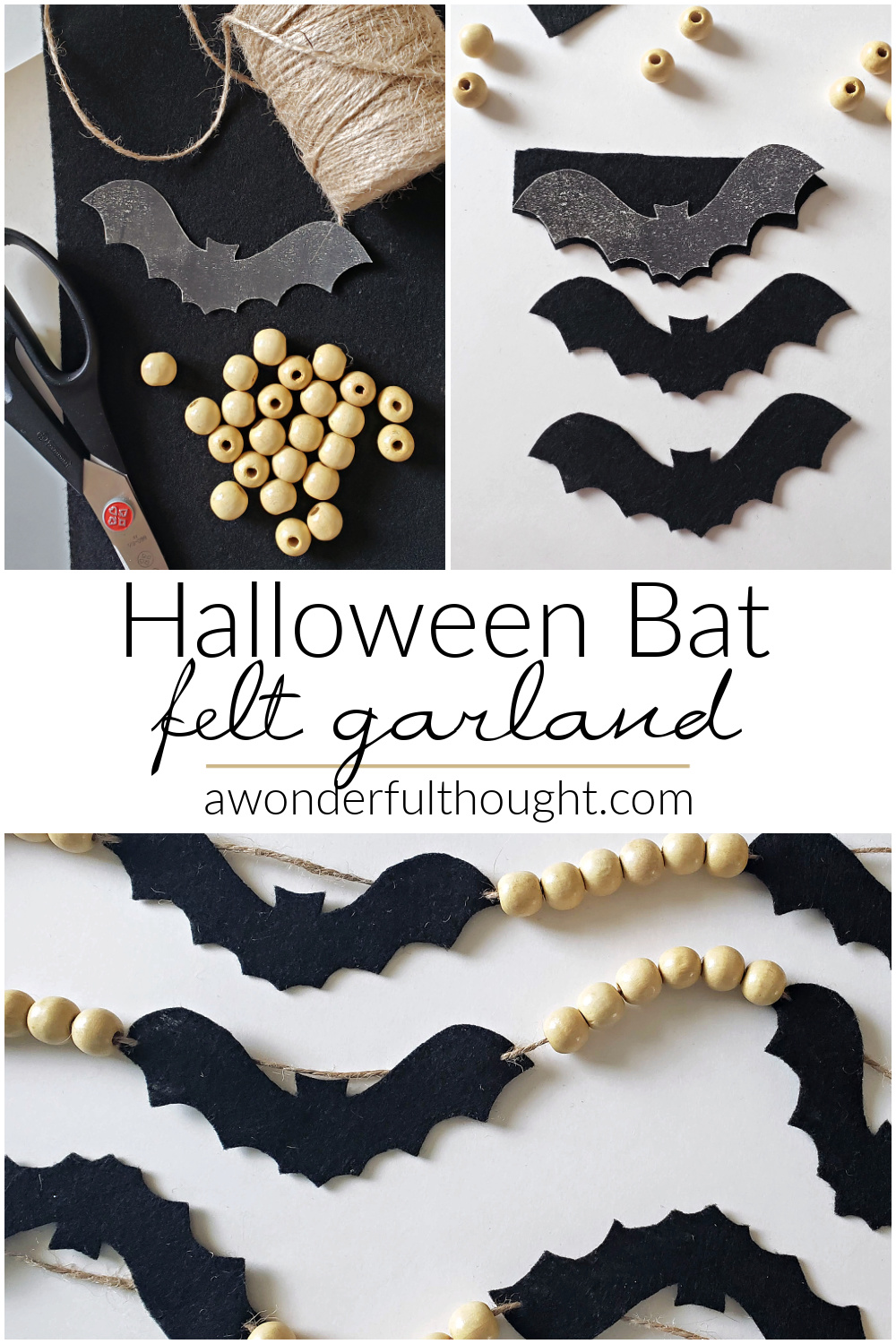 Halloween felt garland