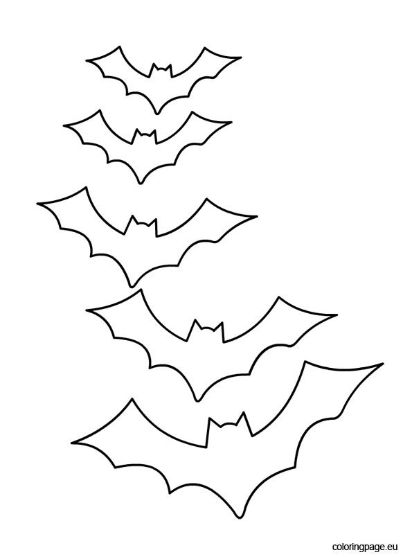 Bat stencils coloring page bat stencil halloween stencils halloween coloring pages