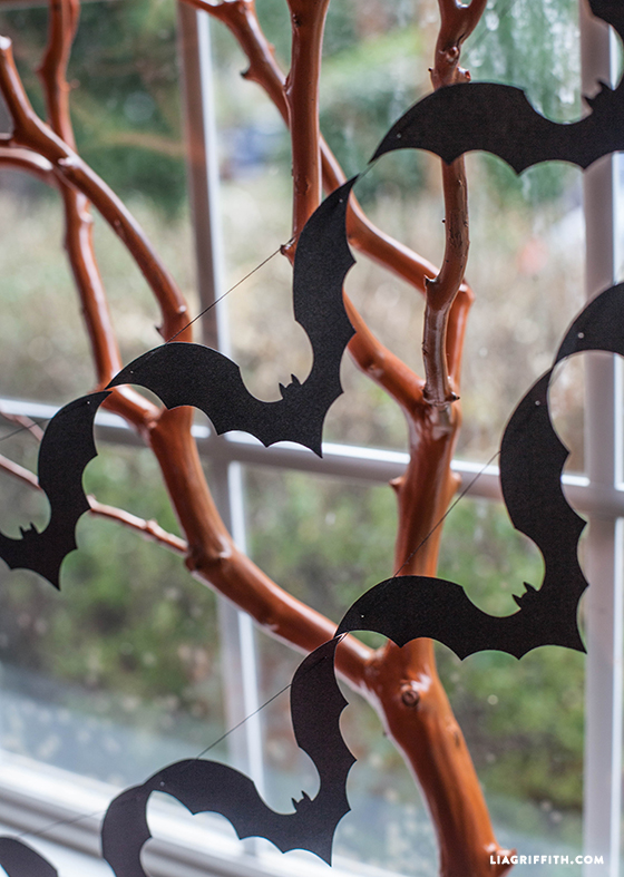 Diy halloween decorations bat garland