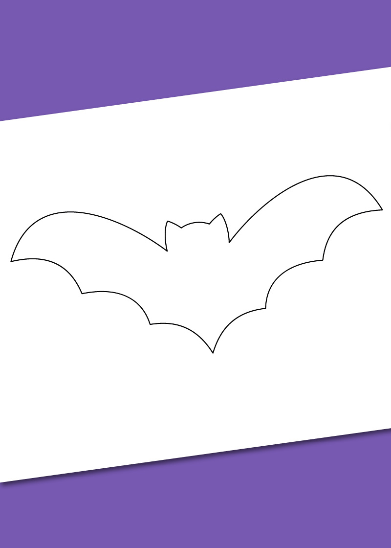 Printable bat templates in different sizes