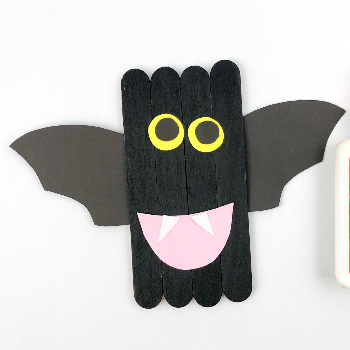 Easy kids halloween bat craft free template