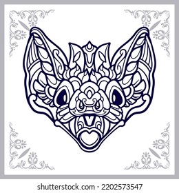 Mandala bat over royalty