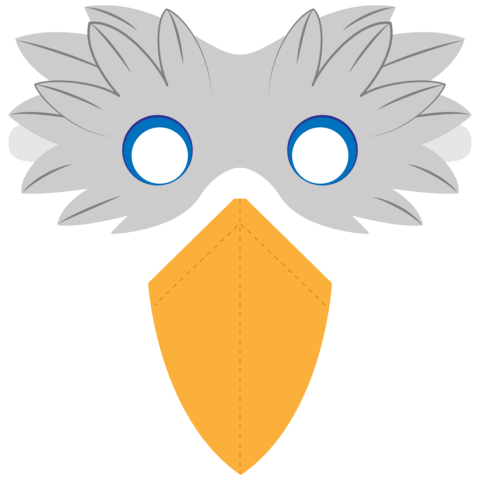 Bird beak mask template free printable papercraft templates