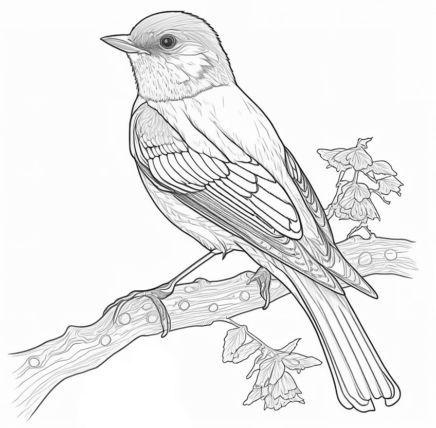 Bird coloring pages