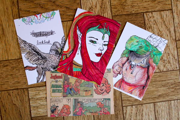 Turn a coloring book page into a postcard â crafting a green world