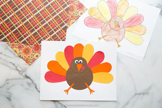 Turkey template free printables